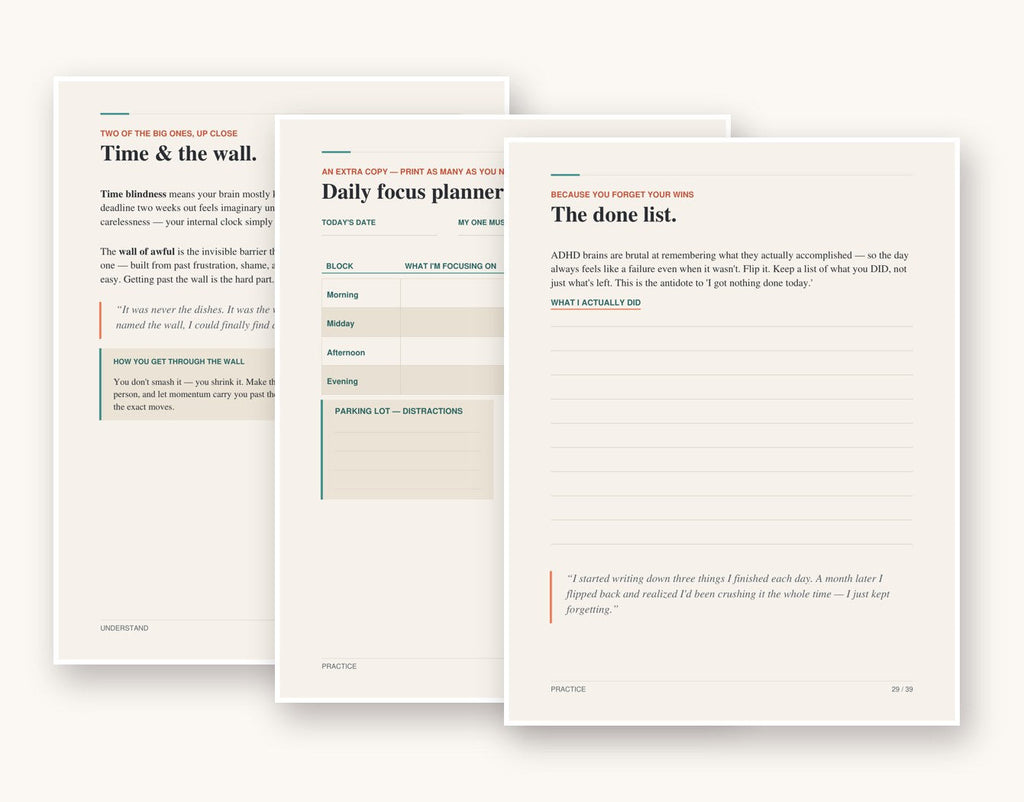 Focus & Flow — ADHD Workbook