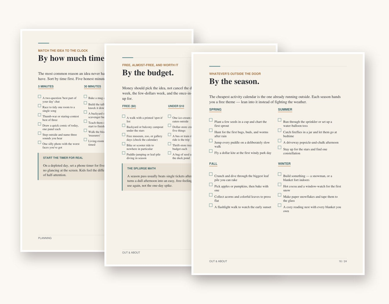 A preview of the pages inside